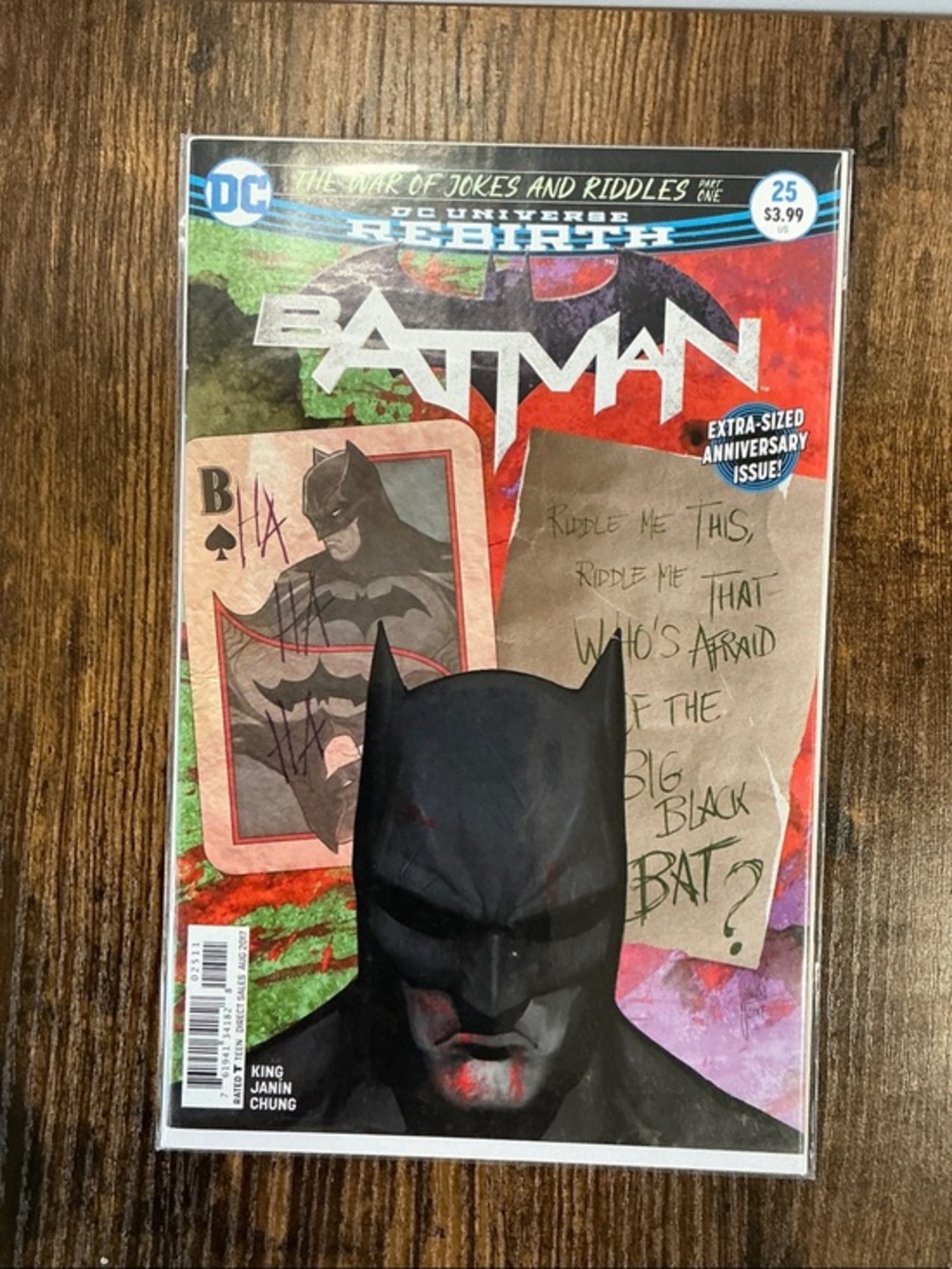DC Batman Comic Cover — Black, Red, Green Accents